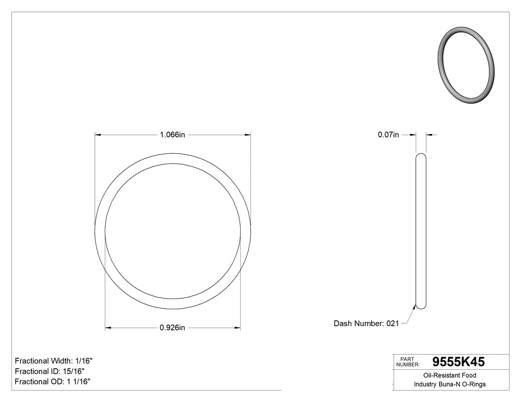 Technical drawing - 9555K45